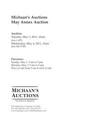 Michaan's Auctions May Annex Auction