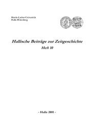 Hallische Beiträge zur Zeitgeschichte - histdata.uni-halle.de - Martin ...