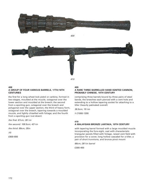 antique arms, armour & militaria - Thomas Del Mar Ltd