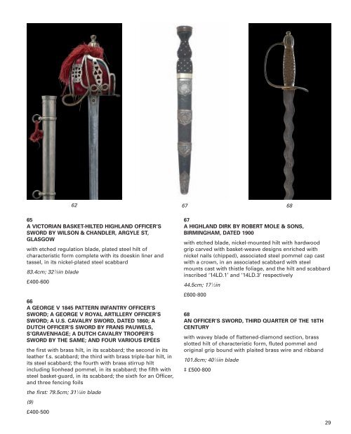 antique arms, armour & militaria - Thomas Del Mar Ltd