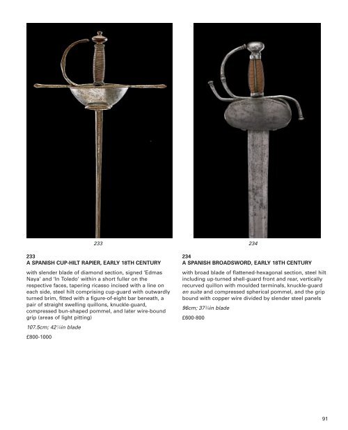 antique arms, armour & militaria - Thomas Del Mar Ltd