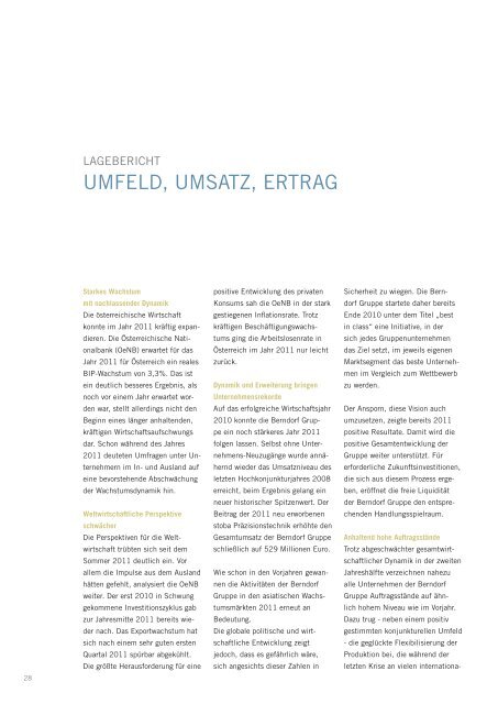 Bericht 2011 als PDF - in der Berndorf AG