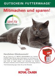 gutschein: futterwaage - ROYAL CANIN Tiernahrung GmbH & Co. KG
