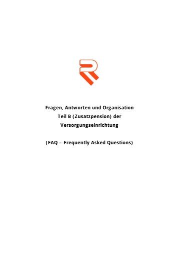 Faqs - Concisa Vorsorgeberatung und Management AG