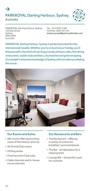 Hotel Directory - PARKROYAL Hotels & Resorts