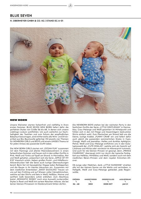 Kindermoden Nord Messemagazin August 2020