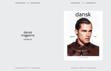 DANSK Media kit 2013.pdf - DANSK Magazine