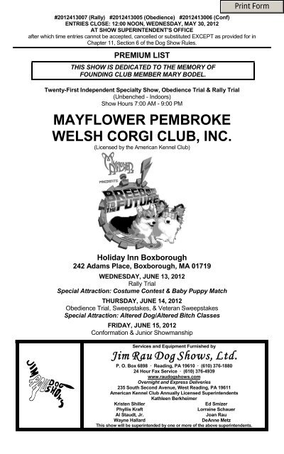 jim rau dog shows