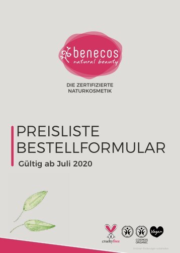 benecos Preisliste