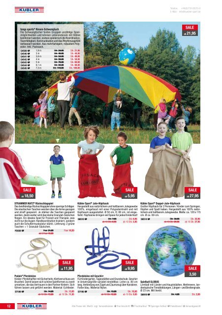 Kübler Sport Angebote Bewegungsspiele