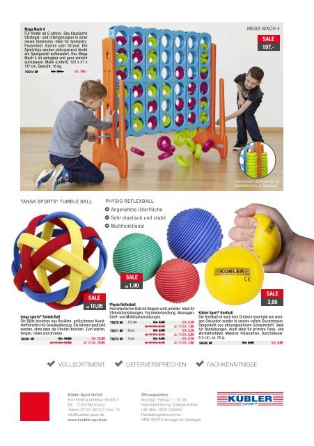 Kübler Sport Angebote Bewegungsspiele