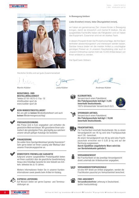 Kübler Sport Angebote Bewegungsspiele
