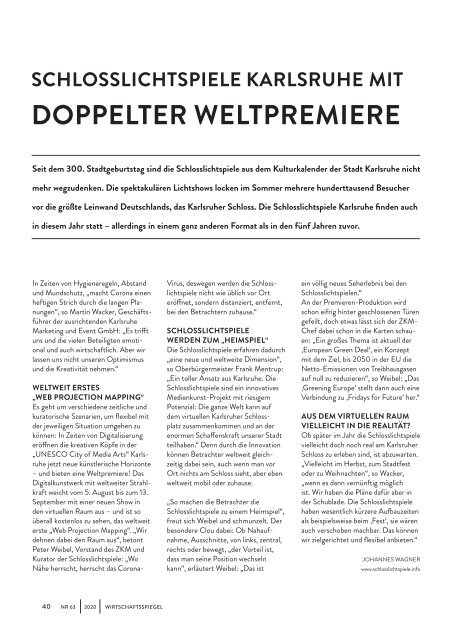 Wirtschaftsspiegel 2020: Klima