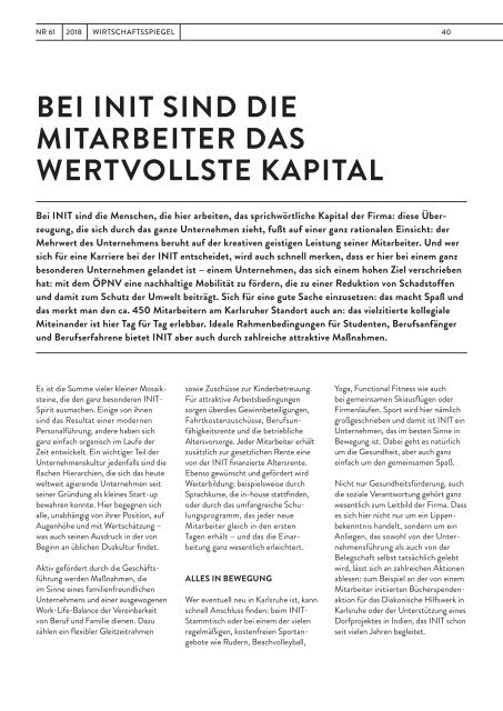 Wirtschaftsspiegel 2018: Schwerpunkt Mut