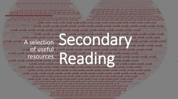 Secondary - Reading Magazine