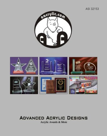 download catalog - Advanced Acrylic Designs