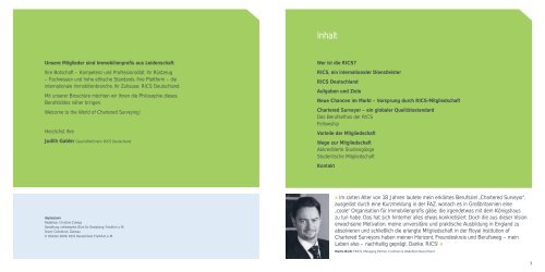 RICS Deutschland - Dr. Lorenz Property Advisors