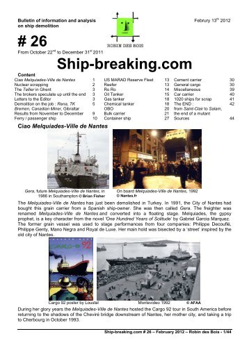 # 26 Ship-breaking.com - Robin des Bois