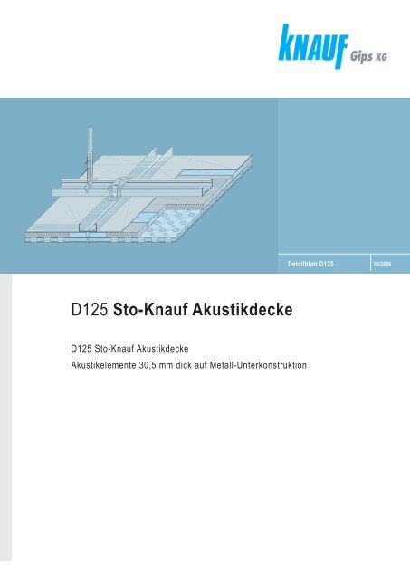 D125 Sto-Knauf Akustikdecke