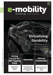 E-mobility Technology Summer 2020