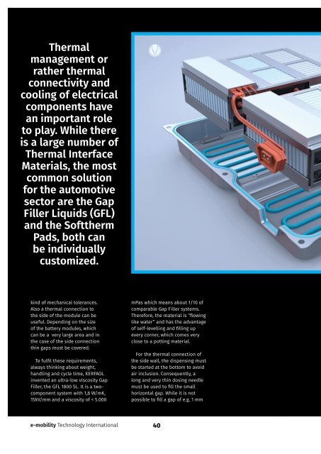 E-mobility Technology Summer 2020