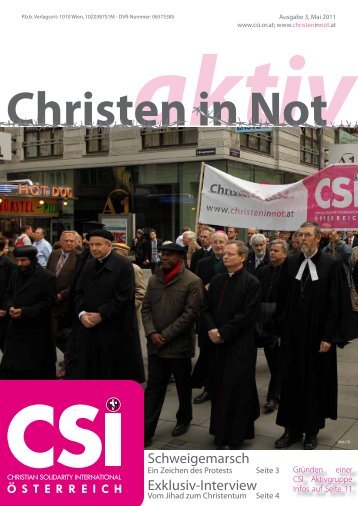 aktiv Christen in Not - CSI Österreich