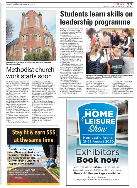 Ashburton Courier: July 23, 2020