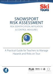 SNOWSPORT RISK ASSESSMENT - Rayburn Tours