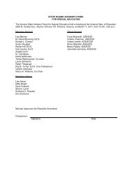 state board advisory committee - Arizona Department of Education
