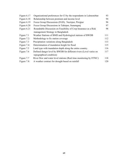 Crop Insurance as a Risk Management Strategy in Bangladesh