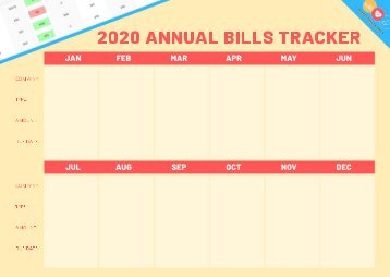Annual Bill Tracker