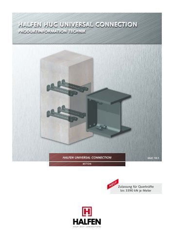 HALFEN HSC-B Stahlbauanschluss Die Vorteile auf einen Blick