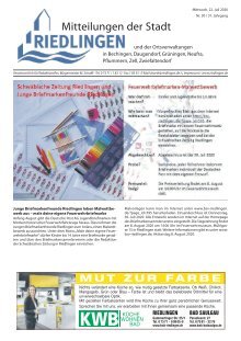 Amtliches Mitteilungsblatt Riedlingen 22.07.2020