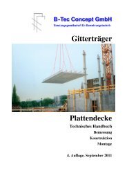 Gitterträger Plattendecke - Baustahlgewebe