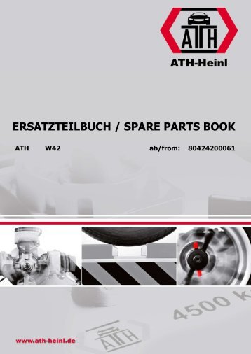 ATH-Heinl ERSATZTEILBUCH SPARE PARTS BOOK W42