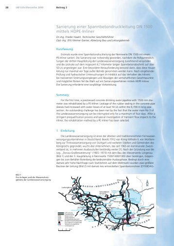 Sanierung einer Spannbetondruckleitung DN 1500 mittels HDPE ...