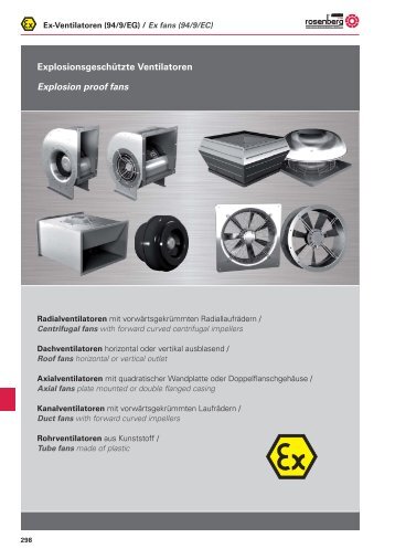 3G c IIB T3 (X) / II 2 G c IIB T3 (X) - Rosenberg Ventilatoren GmbH