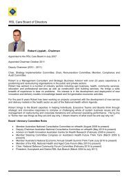 Robert Lippiatt - Chairman - RSL Care