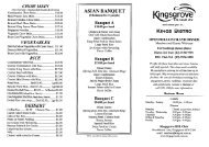 Bistro Menu - Kingsgrove RSL Club