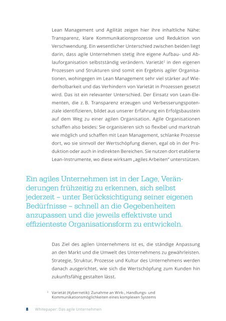 Staufen Whitepaper: Das Agile Unternehmen