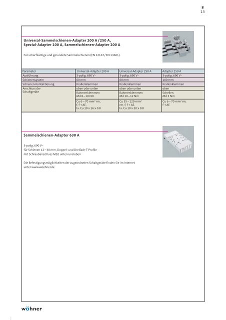 60mm-System compact, 3-polig