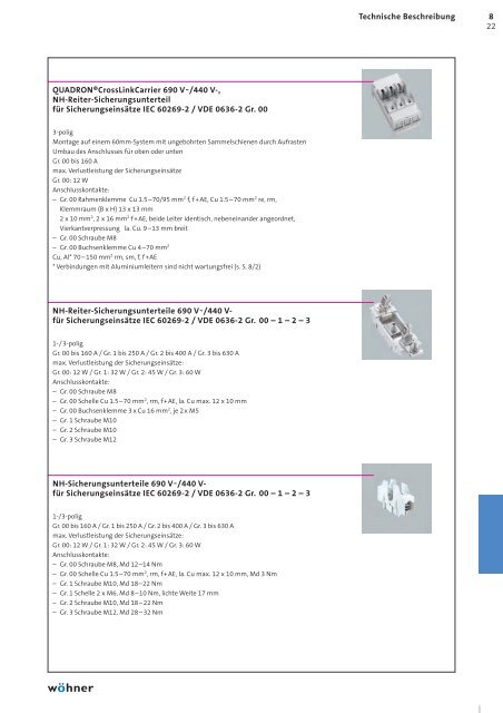 60mm-System compact, 3-polig