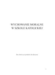 wychowanie moralne w szkole katolickiej praca zbiorowa