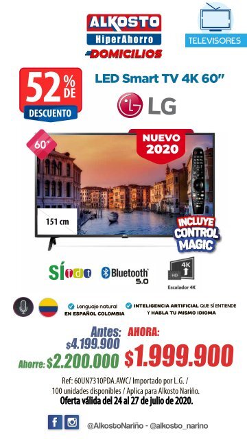 Ofertas Electrónica Alkosto Nariño - 24/07/2020