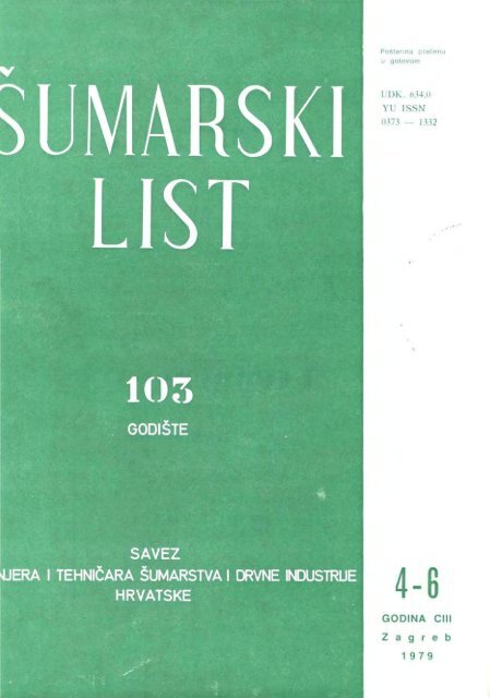 Sumarski List 4 6 1979