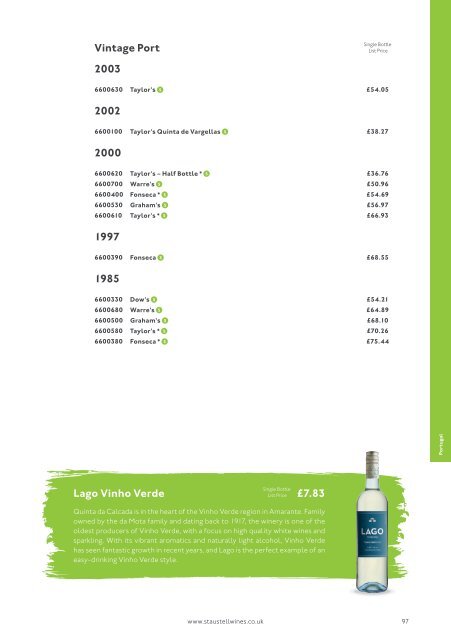 St Austell Wines - Wine List 2020