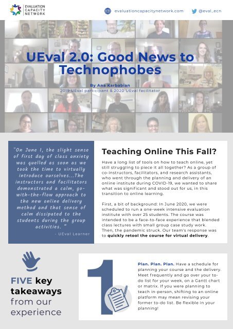 UEval 2.0 Good News to Technophobes
