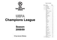 UEFA Champions Leaguee Season 2008/099 © by soccer library