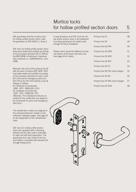 The Lock Catalogue