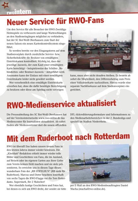 Mit Leidenschaft zum ersten 3er! - SC Rot-Weiß Oberhausen eV